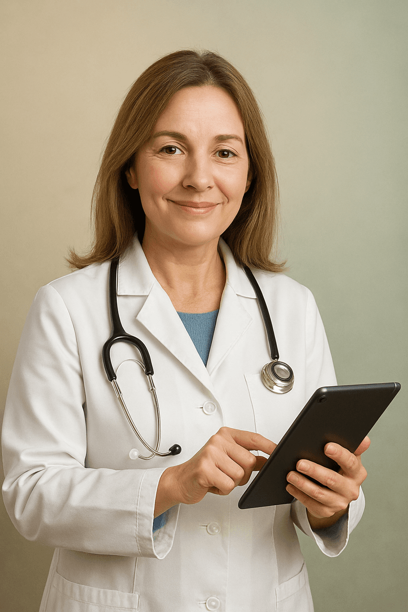 Médecin utilisant Patient1st